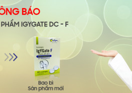 Thông báo đối tên sản phẩm IgYGate DC-F thành IgYGate F Thông báo đối tên sản phẩm IgYGate DC-F thành IgYGate F